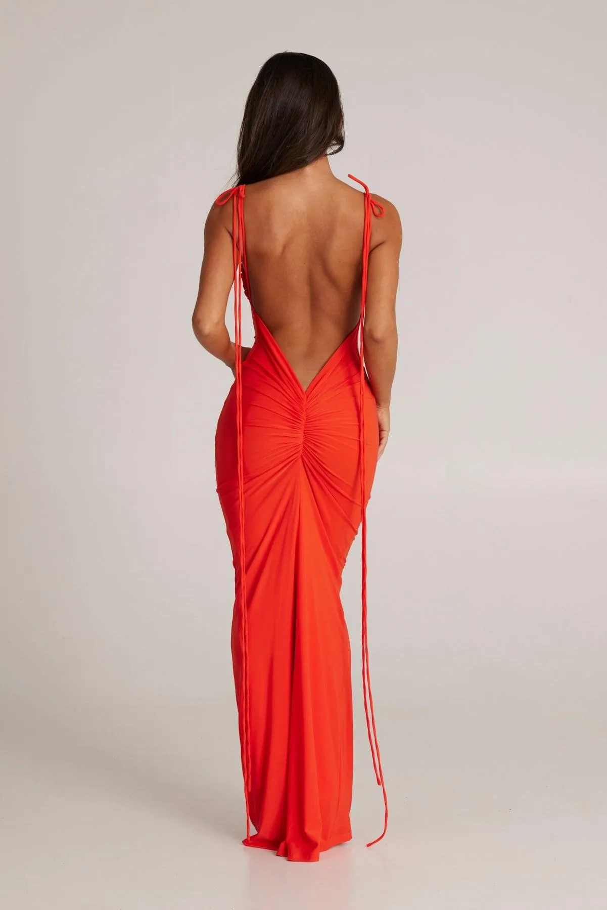 Jiani Gown - Tangerine