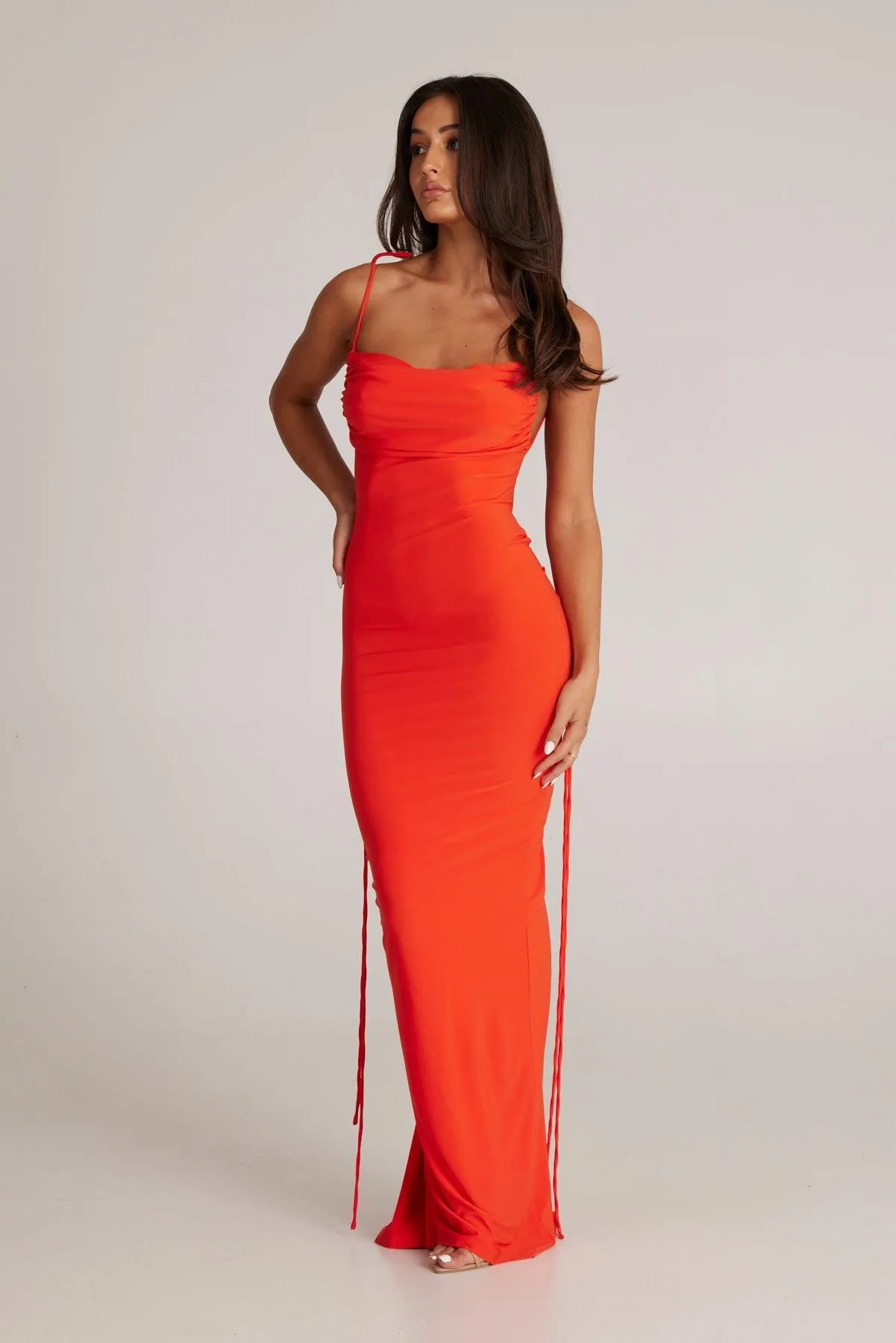 Jiani Gown - Tangerine