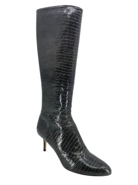 Jimmy Choo Snakeskin Knee-High Boots Size 11 Result: Jimmy Choo snakeskin knee-high boots in size 11.