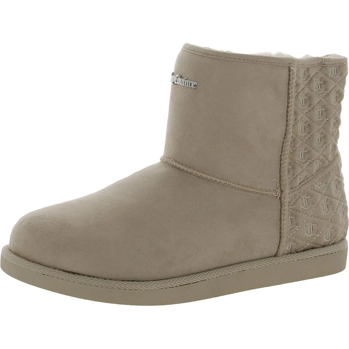 Juicy Couture Women's Faux Suede Slip On Winter Snow Boots