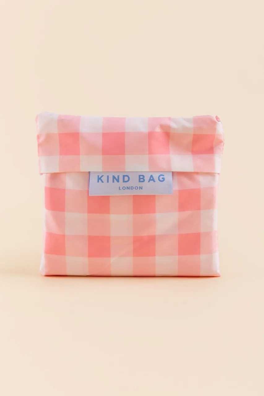 KIND BAG London Gingham Medium Recycled Reusable Tote