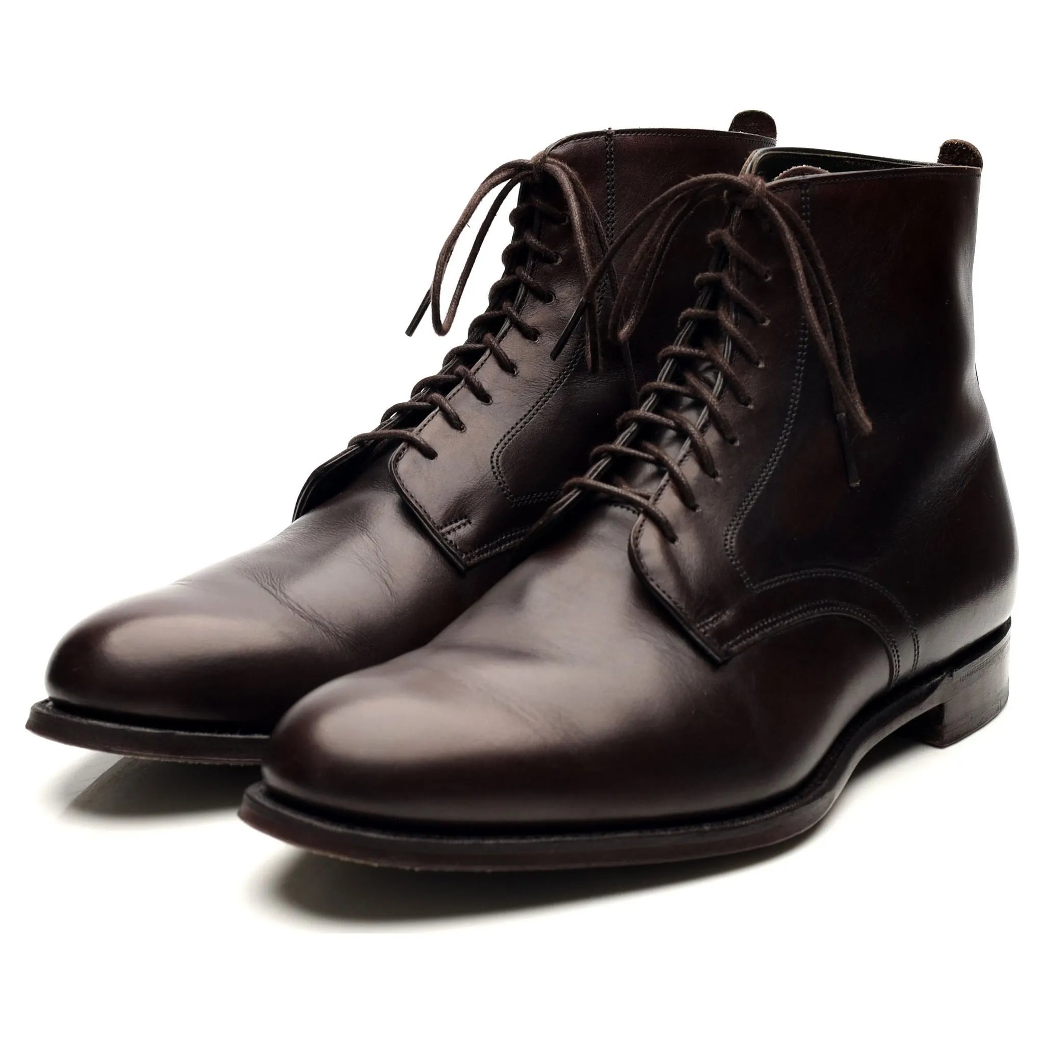 'King' Dark Brown Leather Boots UK 7 F