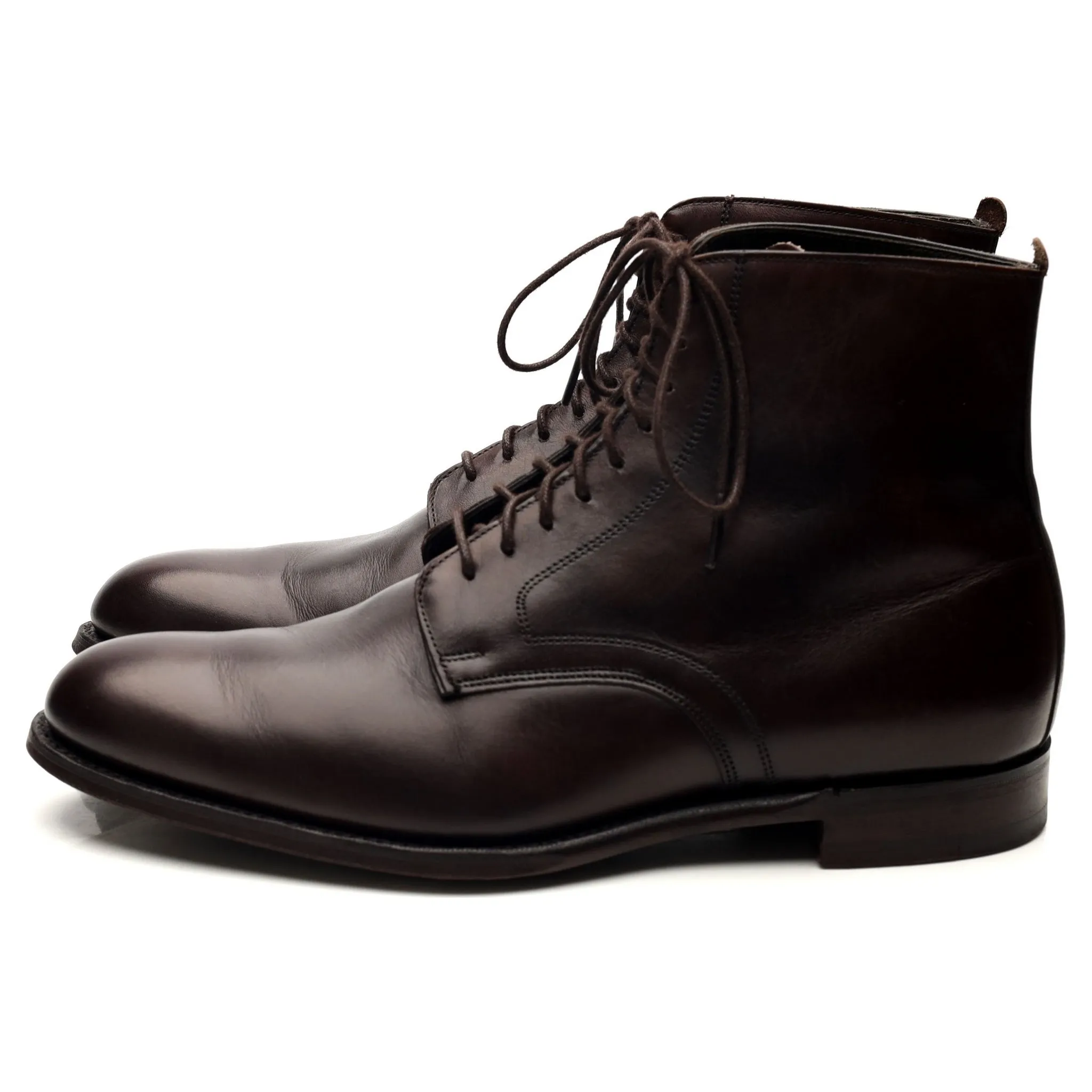 'King' Dark Brown Leather Boots UK 7 F