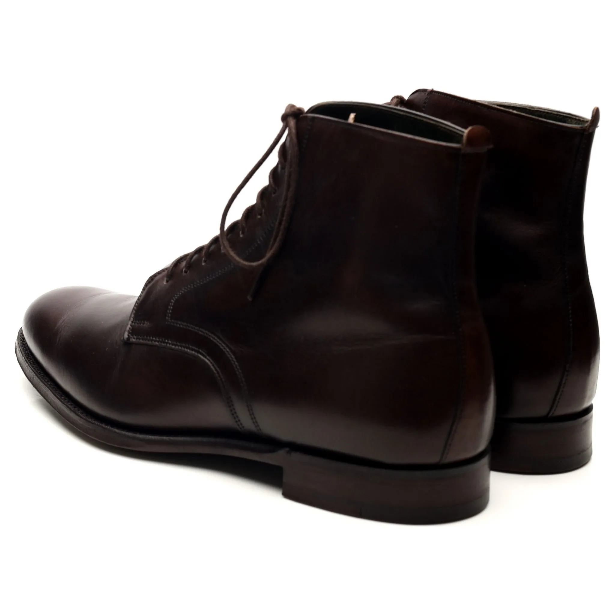 'King' Dark Brown Leather Boots UK 7 F