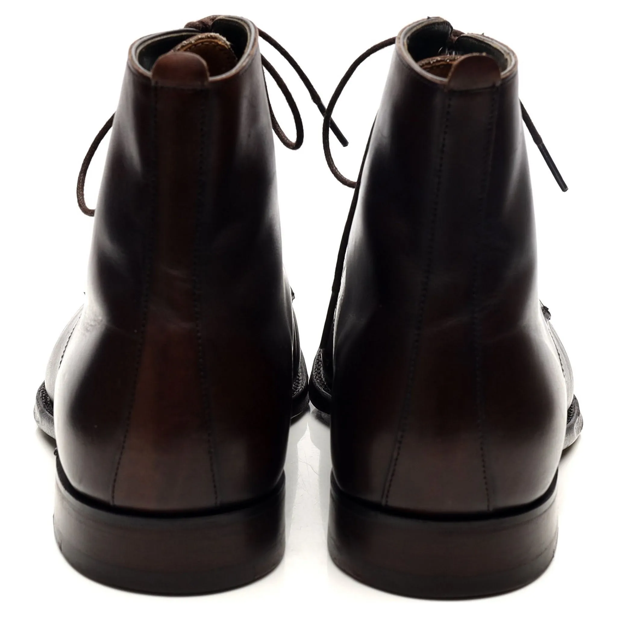 'King' Dark Brown Leather Boots UK 7 F