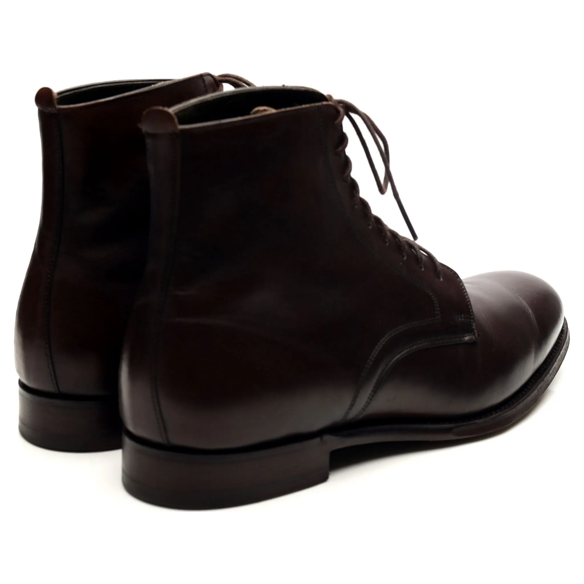 'King' Dark Brown Leather Boots UK 7 F