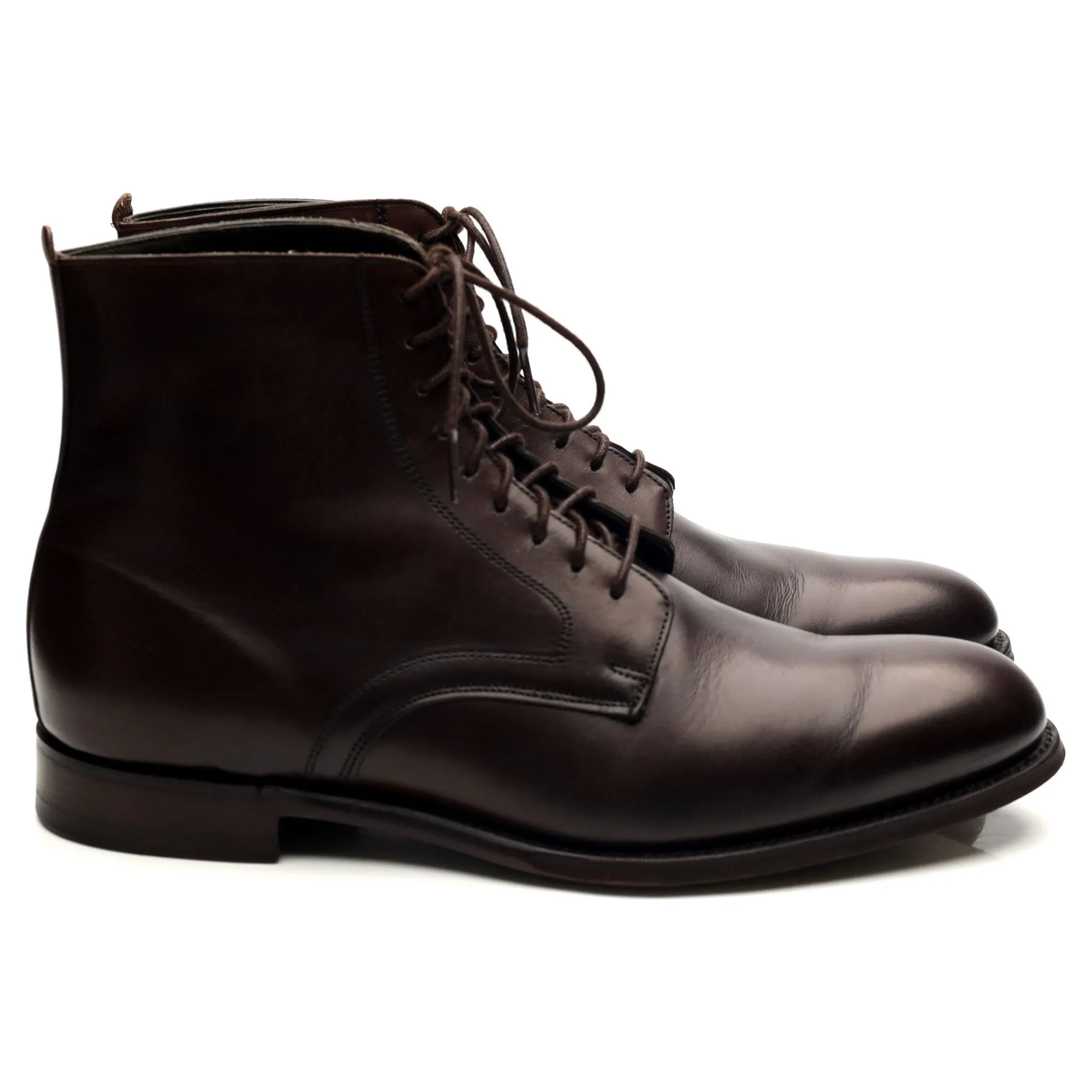 'King' Dark Brown Leather Boots UK 7 F