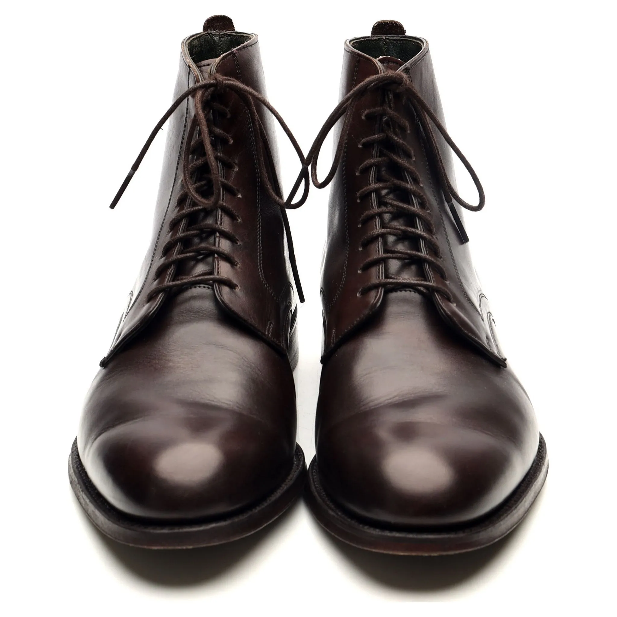 'King' Dark Brown Leather Boots UK 7 F