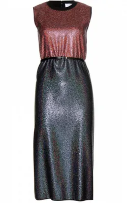 Lamé Wool-Blend Dress - Sparkling Wool-Blend Dress - Lamé Knit Dress - Shimmering Wool Dress - Gleaming Wool-Blend Dress - Lustr