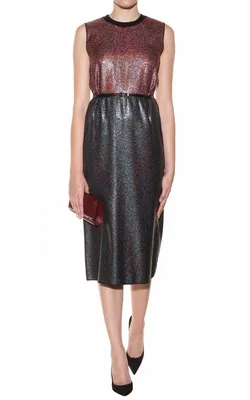 Lamé Wool-Blend Dress - Sparkling Wool-Blend Dress - Lamé Knit Dress - Shimmering Wool Dress - Gleaming Wool-Blend Dress - Lustr