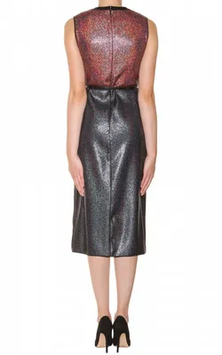 Lamé Wool-Blend Dress - Sparkling Wool-Blend Dress - Lamé Knit Dress - Shimmering Wool Dress - Gleaming Wool-Blend Dress - Lustr