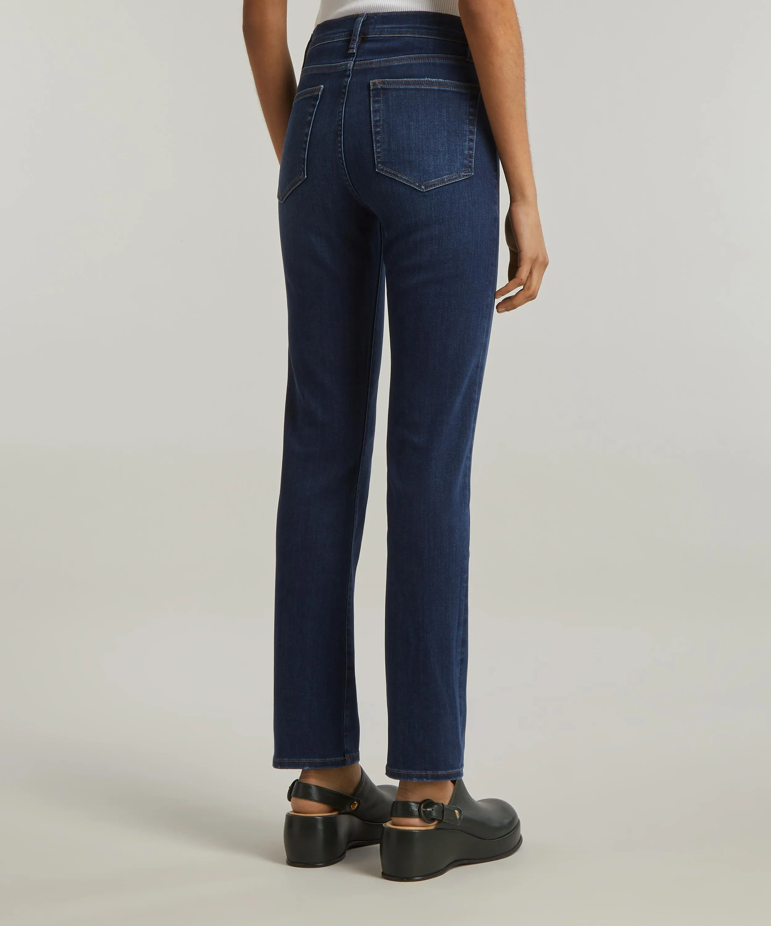 Le High Straight Long Jeans