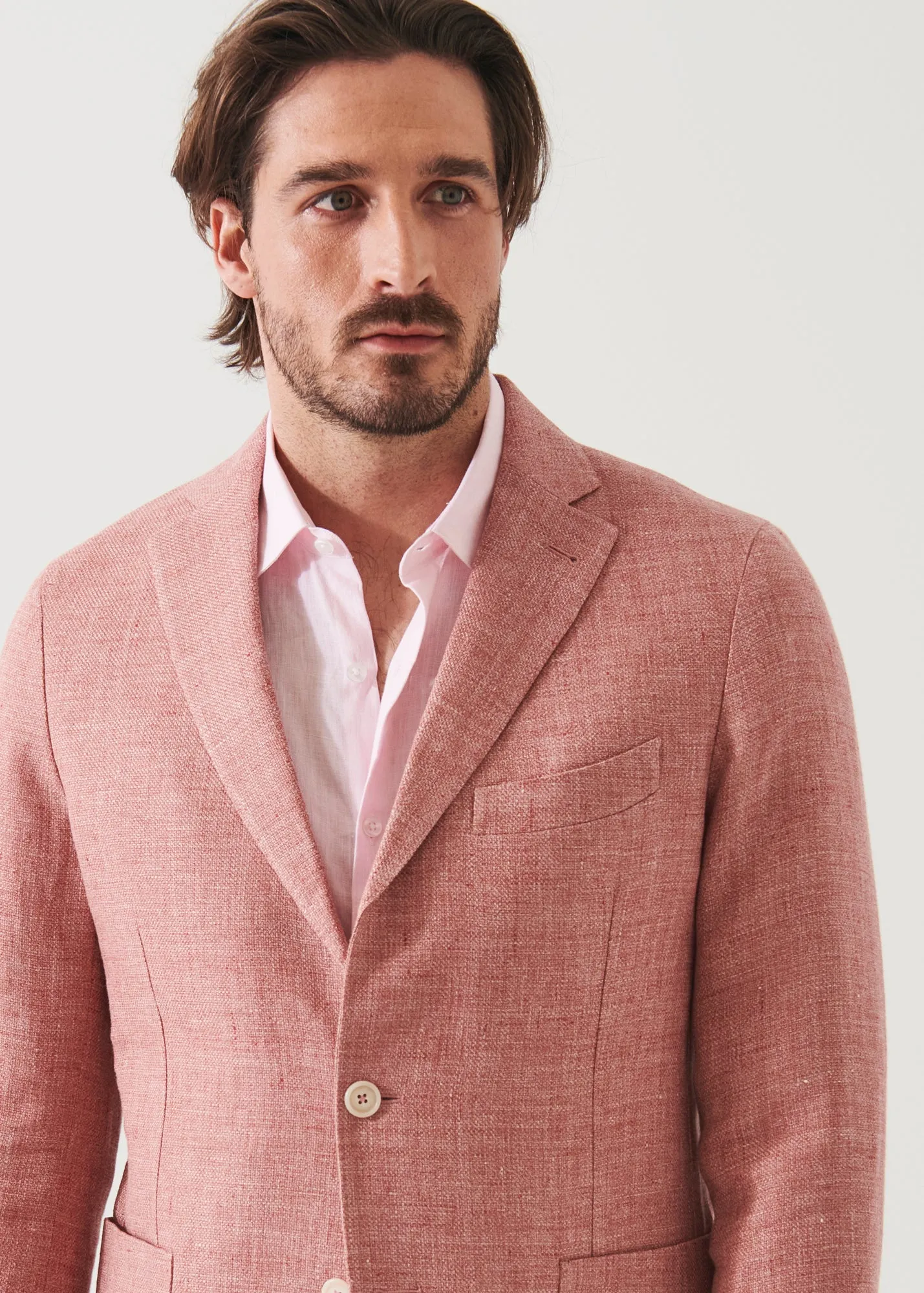 Linen Wool Blend Blazer