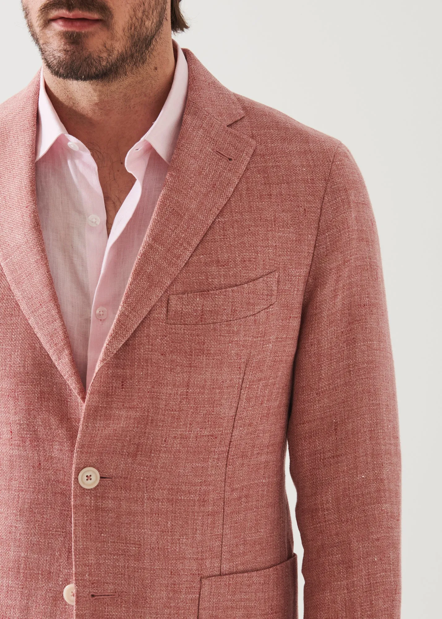 Linen Wool Blend Blazer