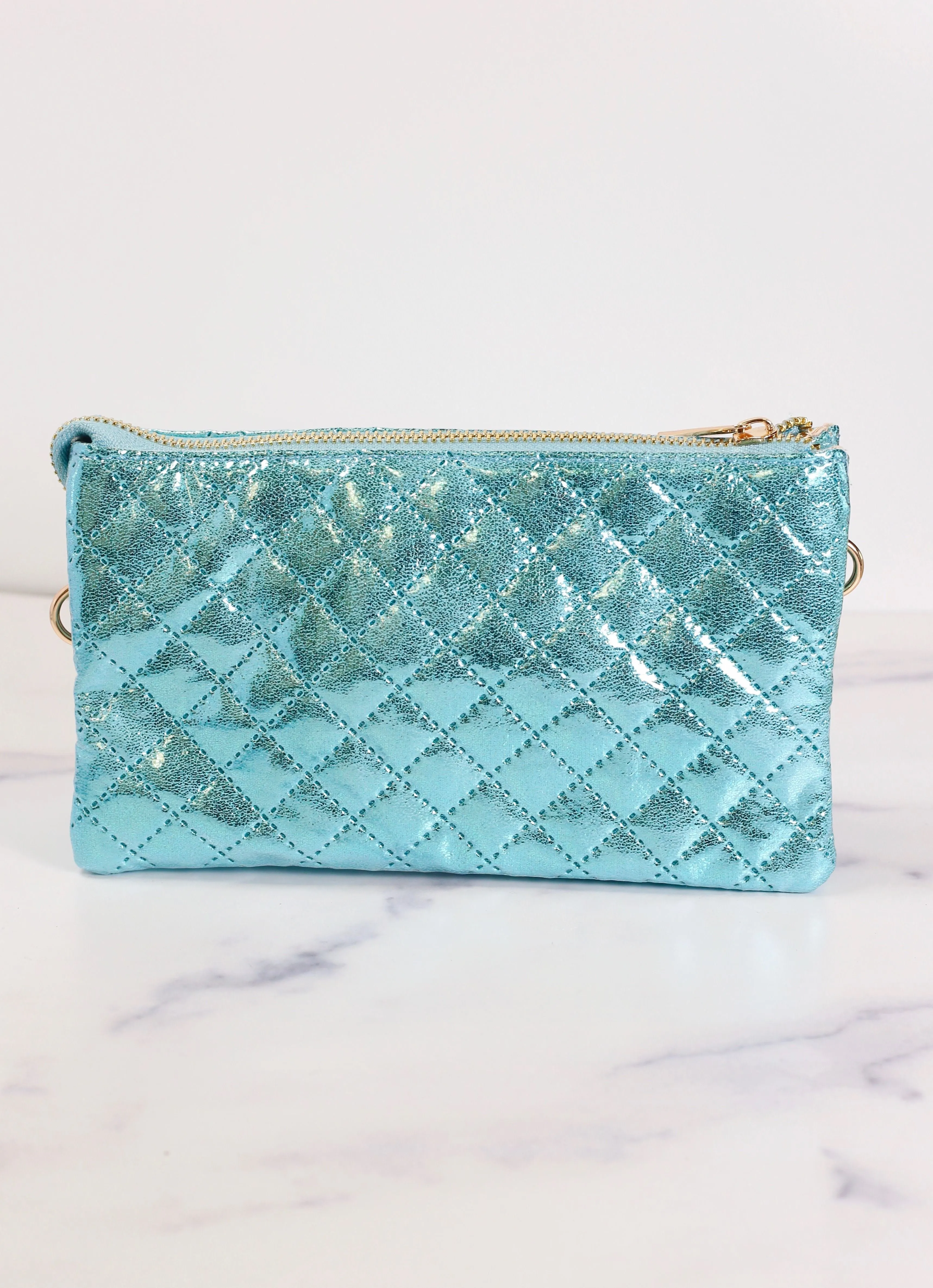 Liz Custom Collection Crossbody Bag Aqua Marine Pop