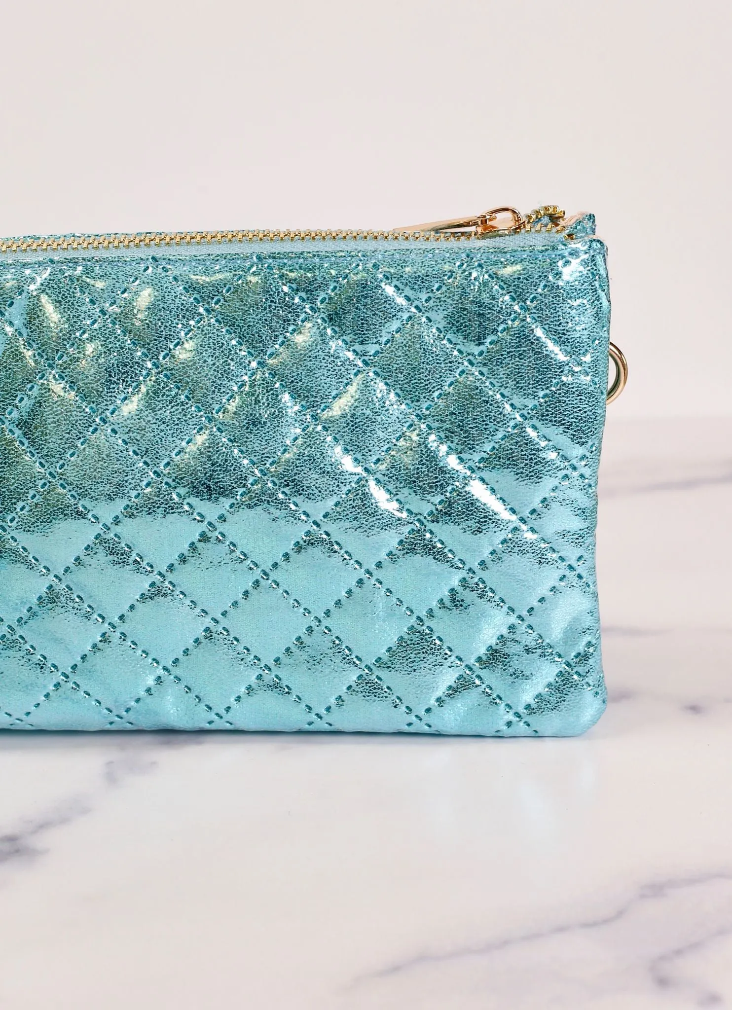 Liz Custom Collection Crossbody Bag Aqua Marine Pop