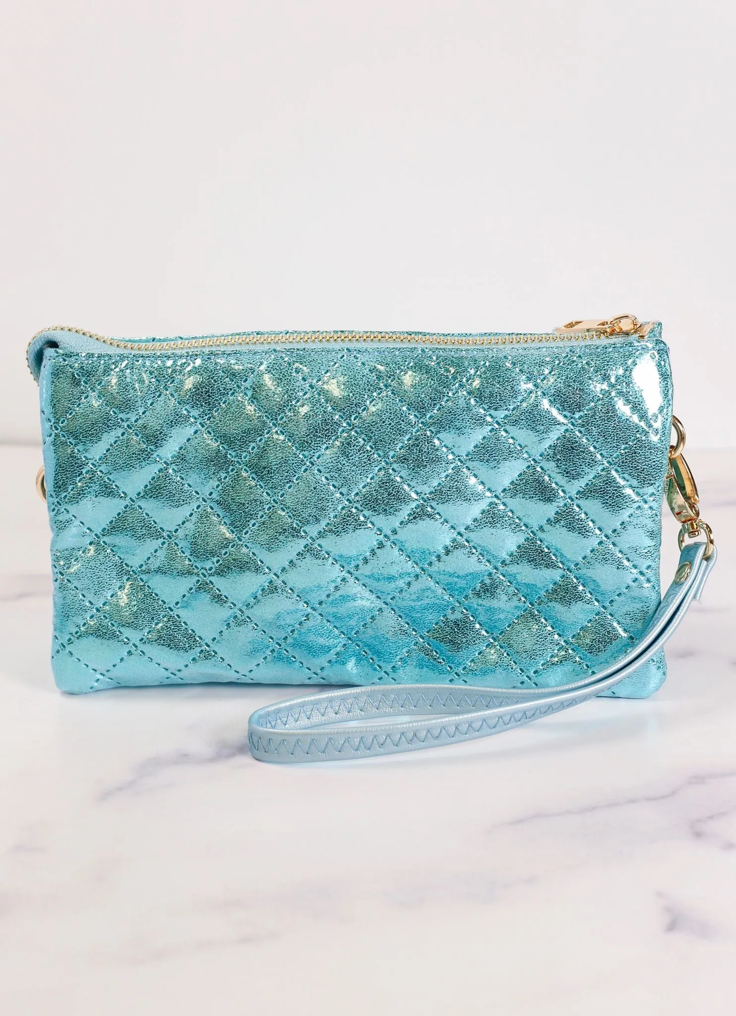 Liz Custom Collection Crossbody Bag Aqua Marine Pop