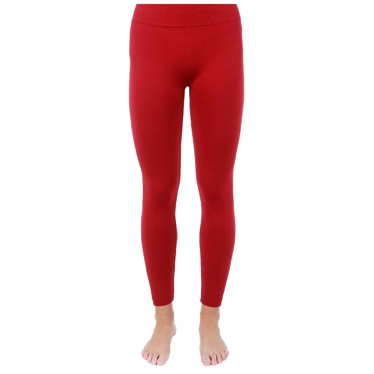 Love Charm Women's Fleece Lined Leggings - Red, M/L