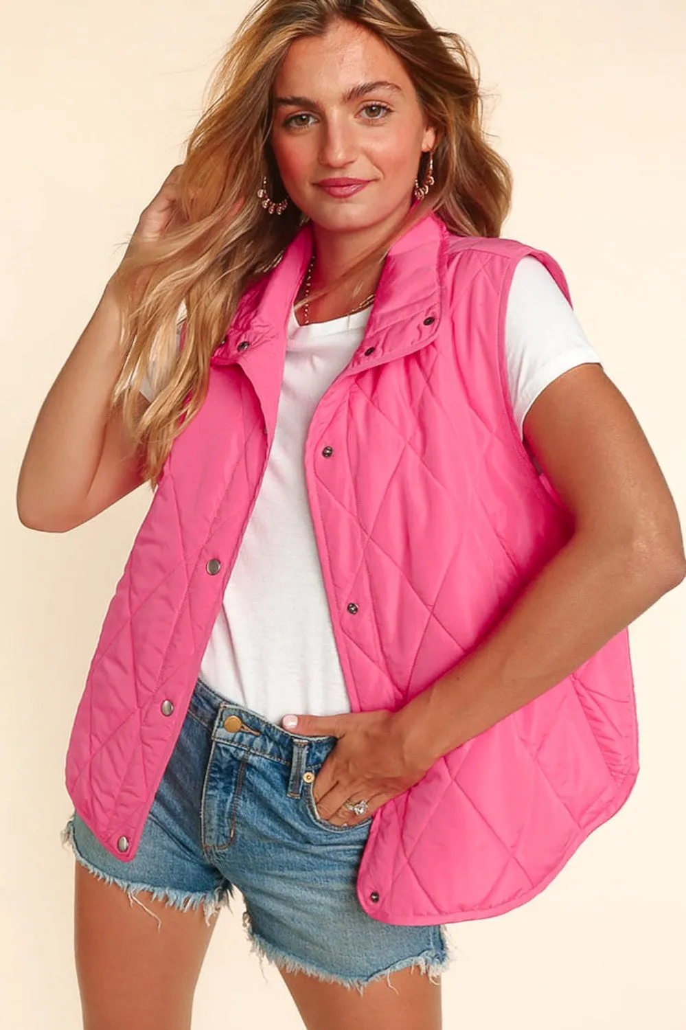 Lucky In Love Quilted Vest - Online Shopping for Stylish Quilted Vests - Buy Now