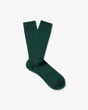 Ludvig Merino Wool Socks, Forest Green