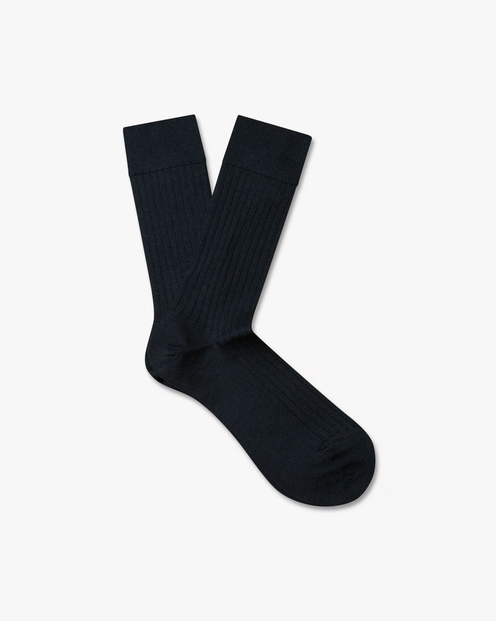 Ludvig Navy Merino Wool Socks