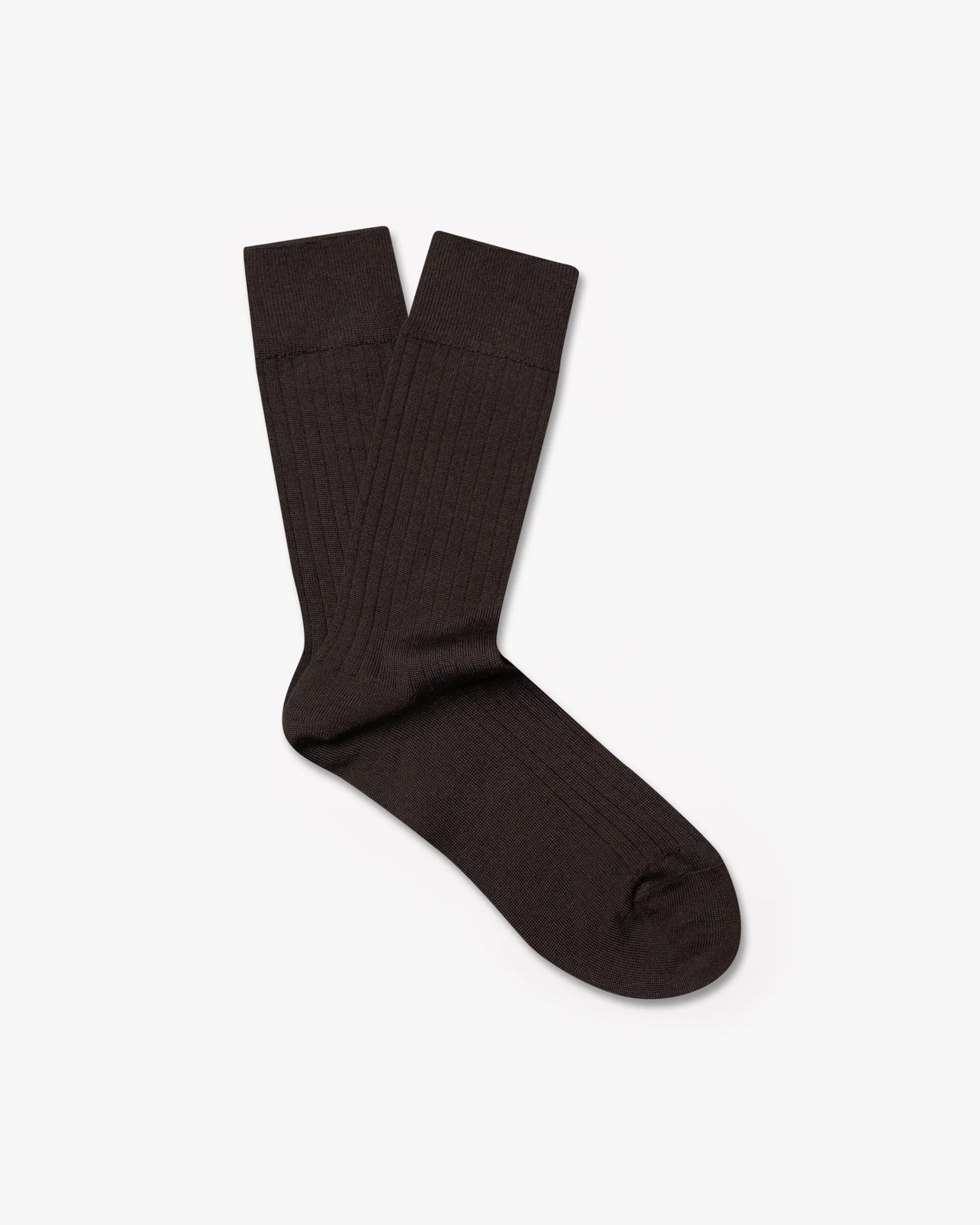 Ludvig Wool Socks Brown