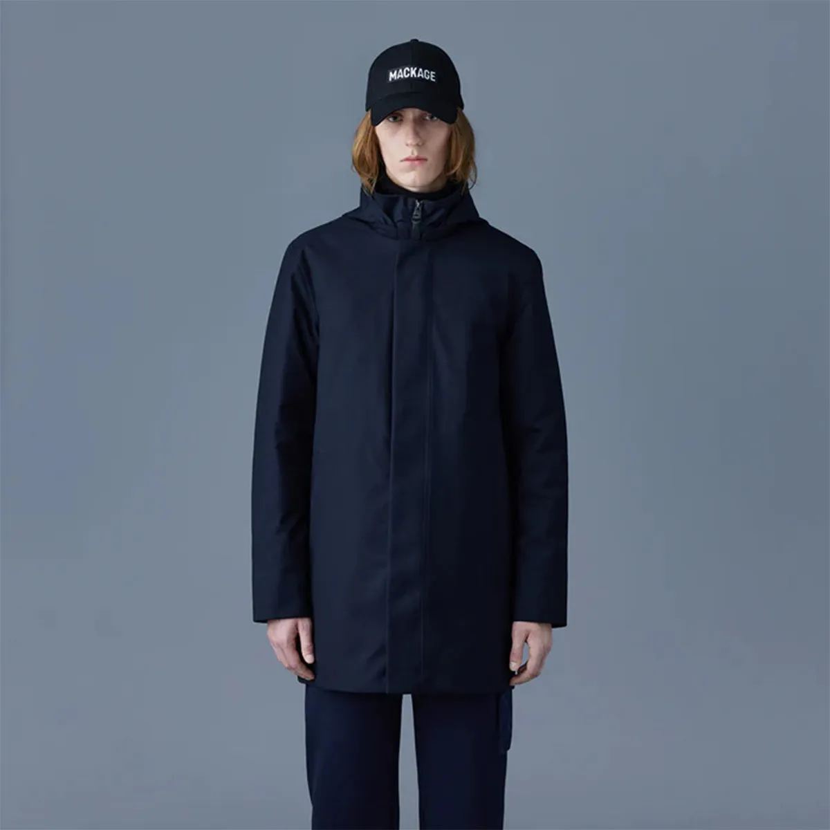 Mackage Roland Hooded Down Parka Navy