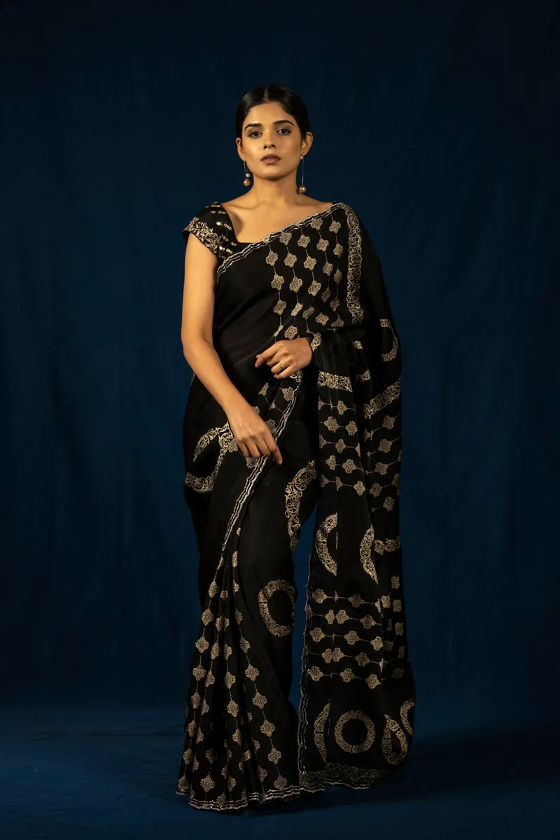 Maina Saree Black