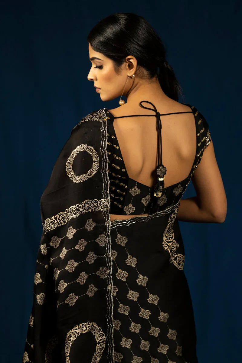 Maina Saree Black