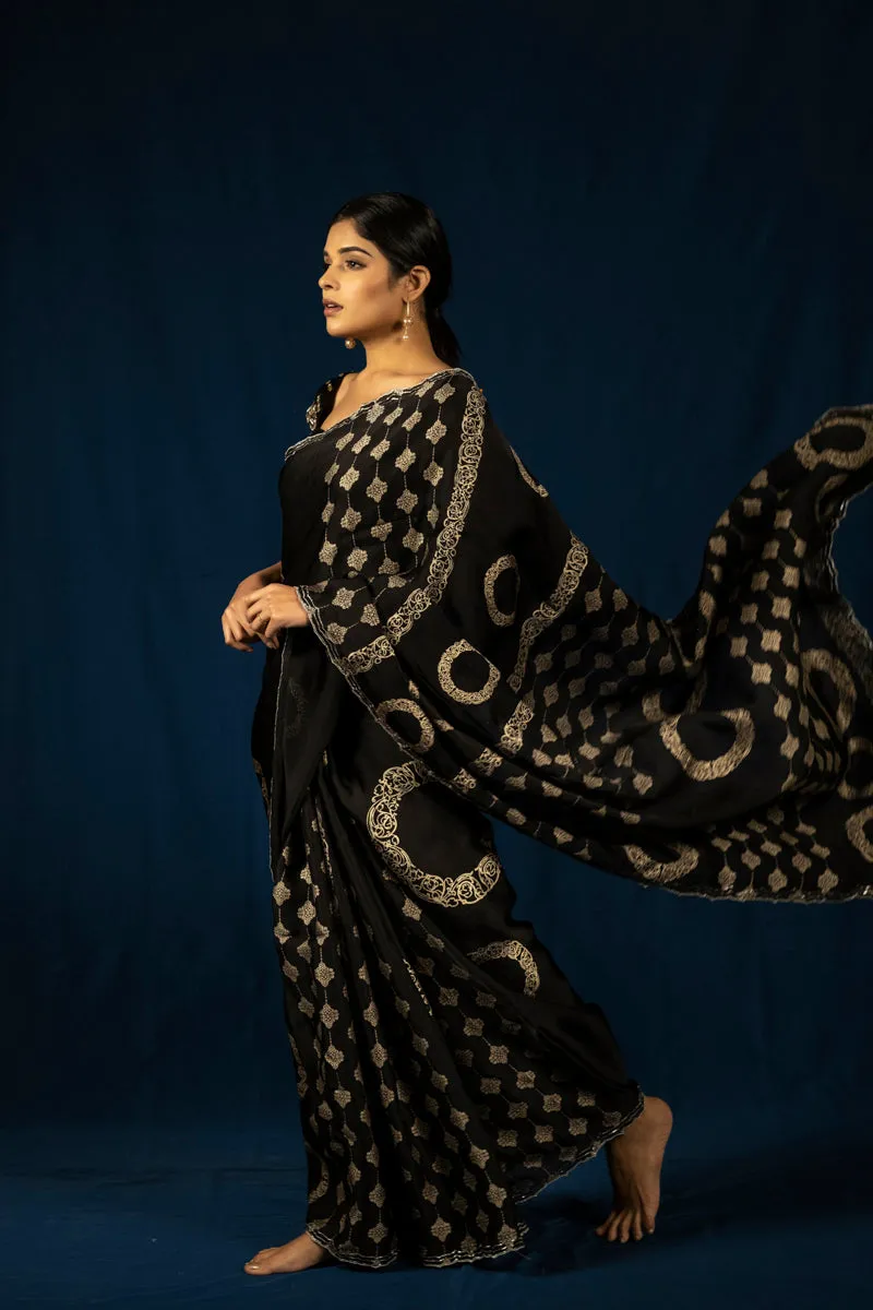 Maina Saree Black