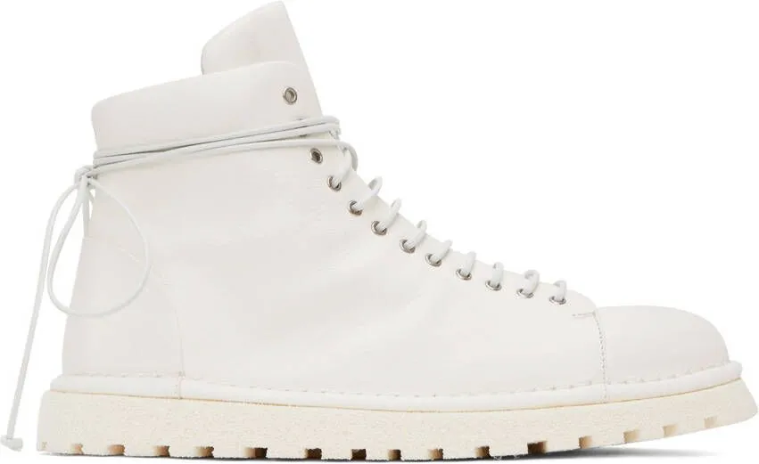 Marsèll White Pallottola Pomice Boots