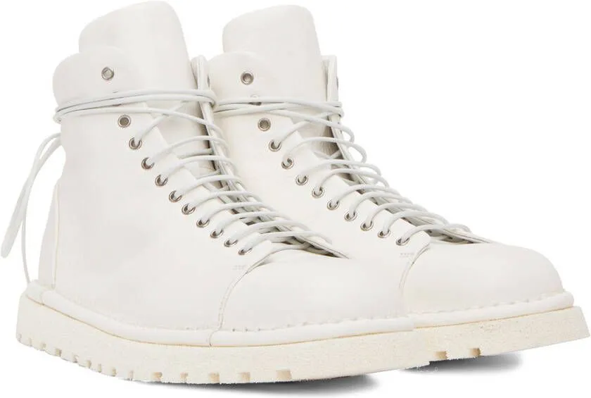 Marsèll White Pallottola Pomice Boots