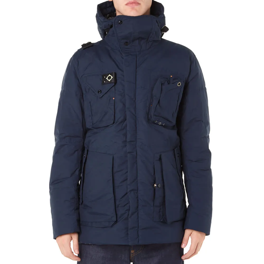 MA.STRUM Down Filled Sniper Parka - Dress Blue