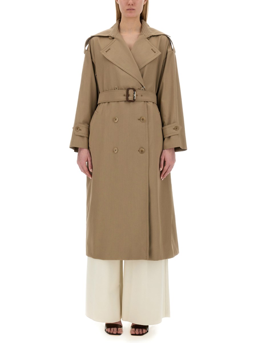 MAX MARA Wool Salt Trench Coat