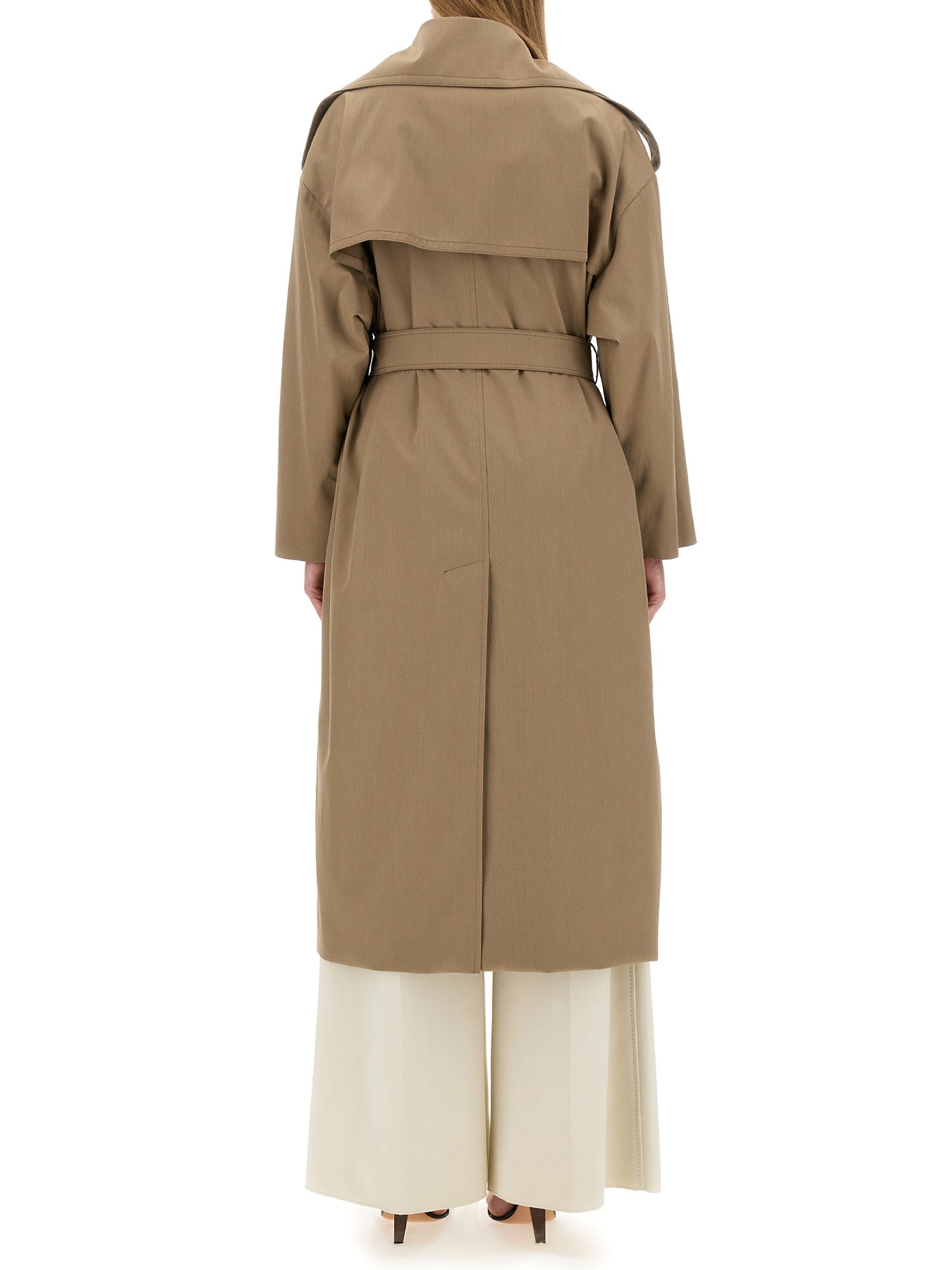 MAX MARA Wool Salt Trench Coat