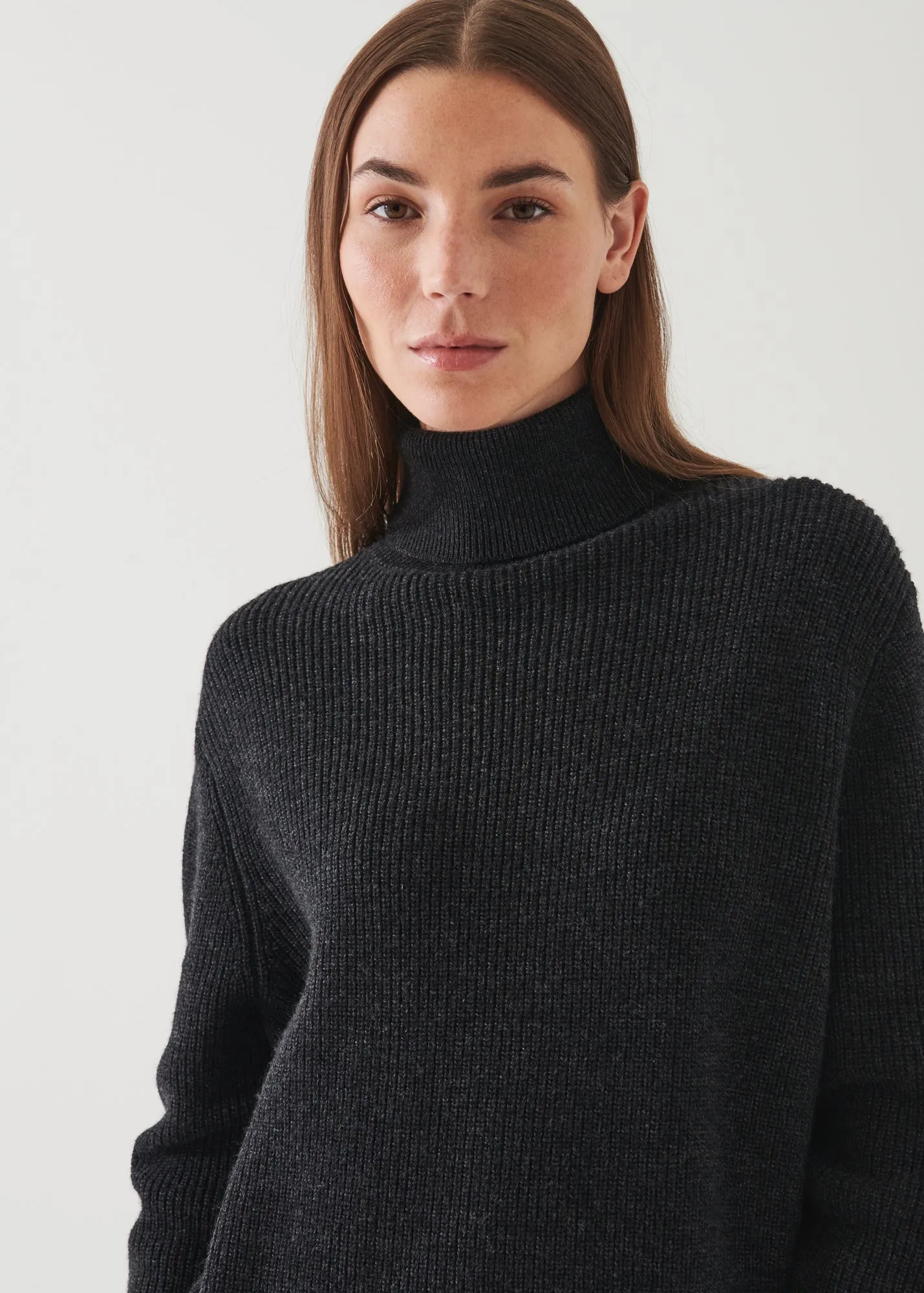 Men's Ribbed Turtleneck Sweater for Boyfriend