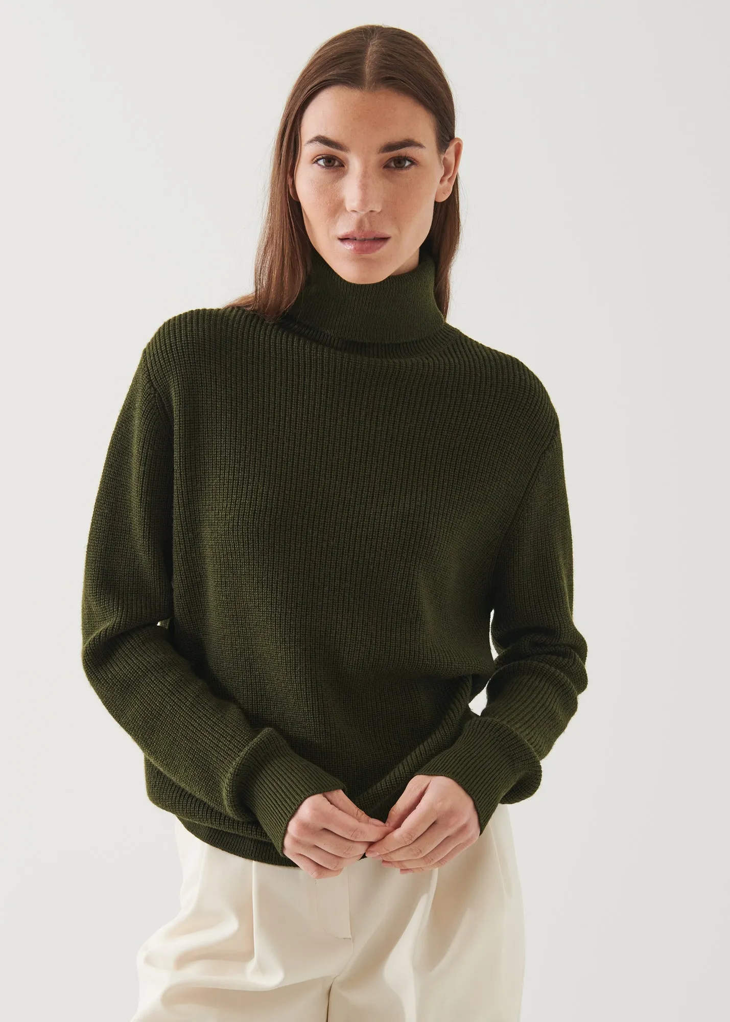 Men's Ribbed Turtleneck Sweater for Boyfriend