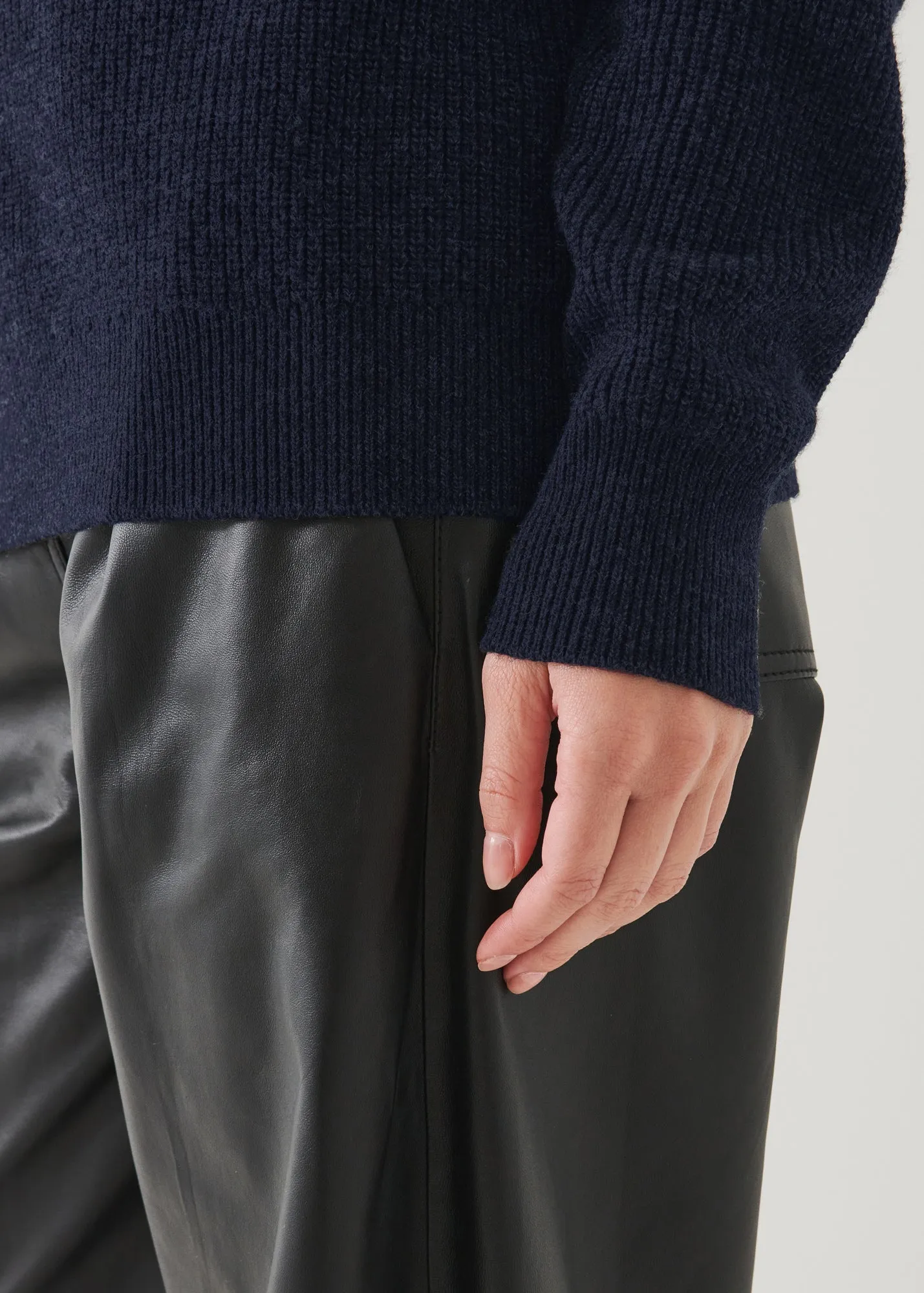 Men's Ribbed Turtleneck Sweater for Boyfriend