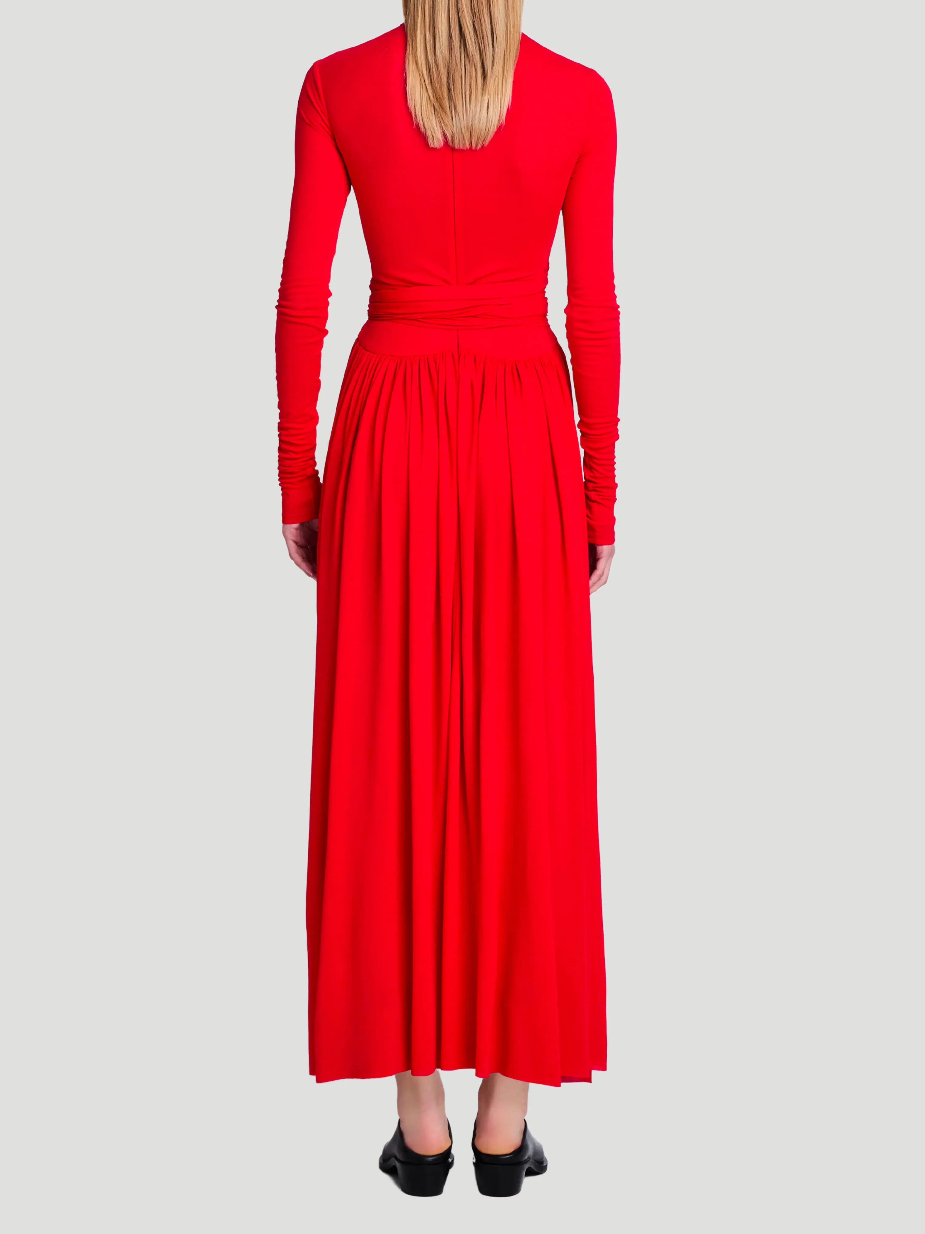 Meret Jersey Turtleneck Maxi Dress