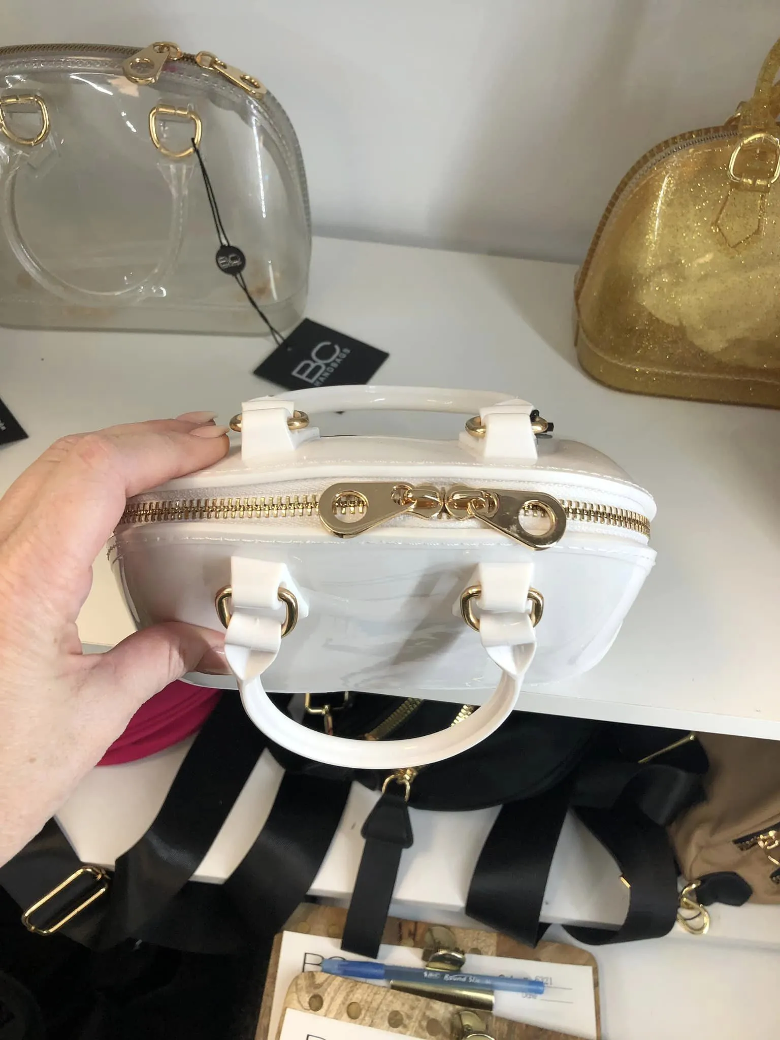 Mini Jelly Purse - Beige