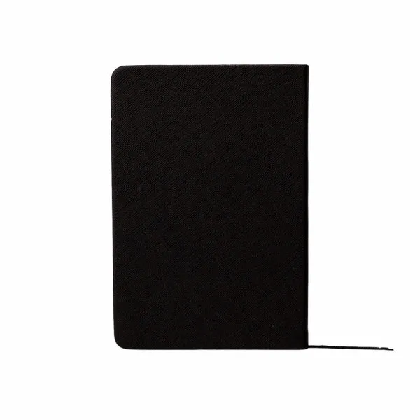 Mon Purse Small Saffiano Notebook in Black