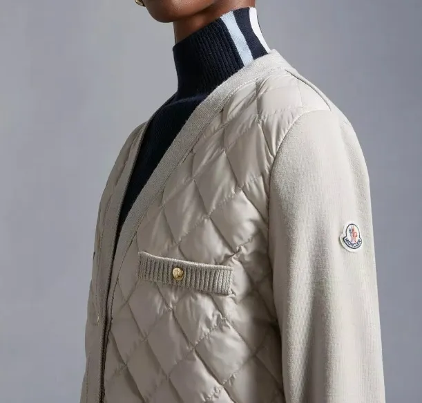 Moncler Padded Wool Long Cardigan