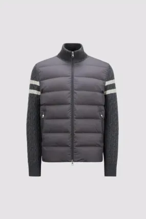 Moncler Padded Wool Zip Cardigan