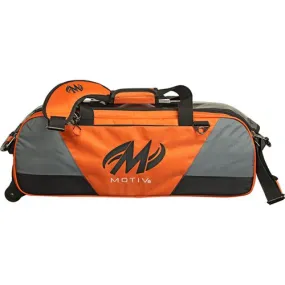 Motiv Ballistix 3 Ball Triple Tote Tangerine Bowling Bag