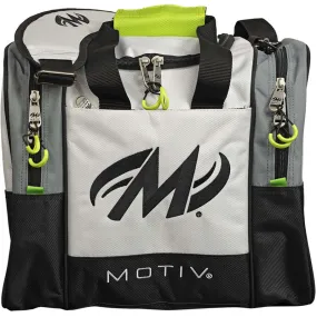 Motiv Shock 1 Ball Single Tote Blizzard White Bowling Bag