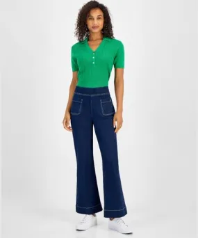 Nautica Jeans Women's High-Rise Pull-On Flare Jeans