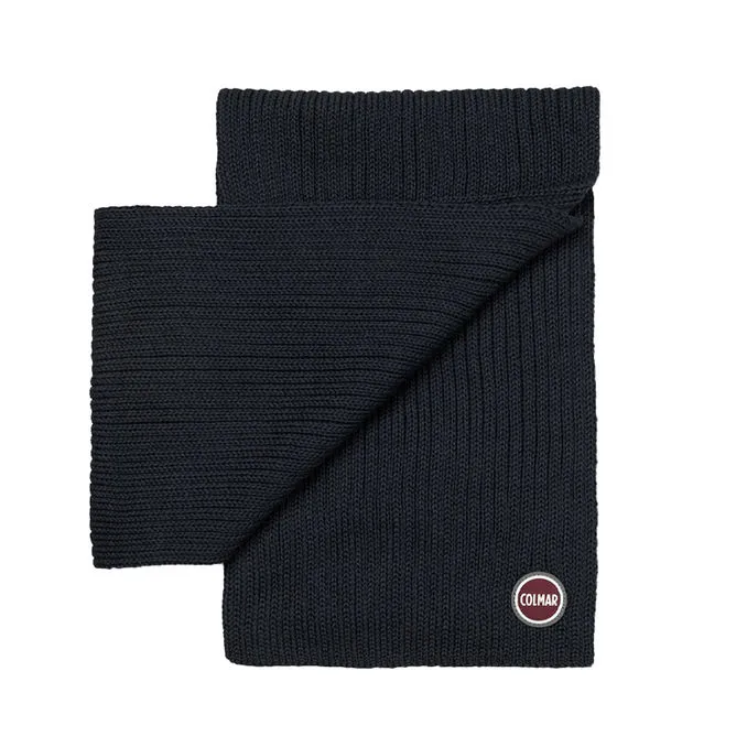 Navy Men's Wool Blend Scarf