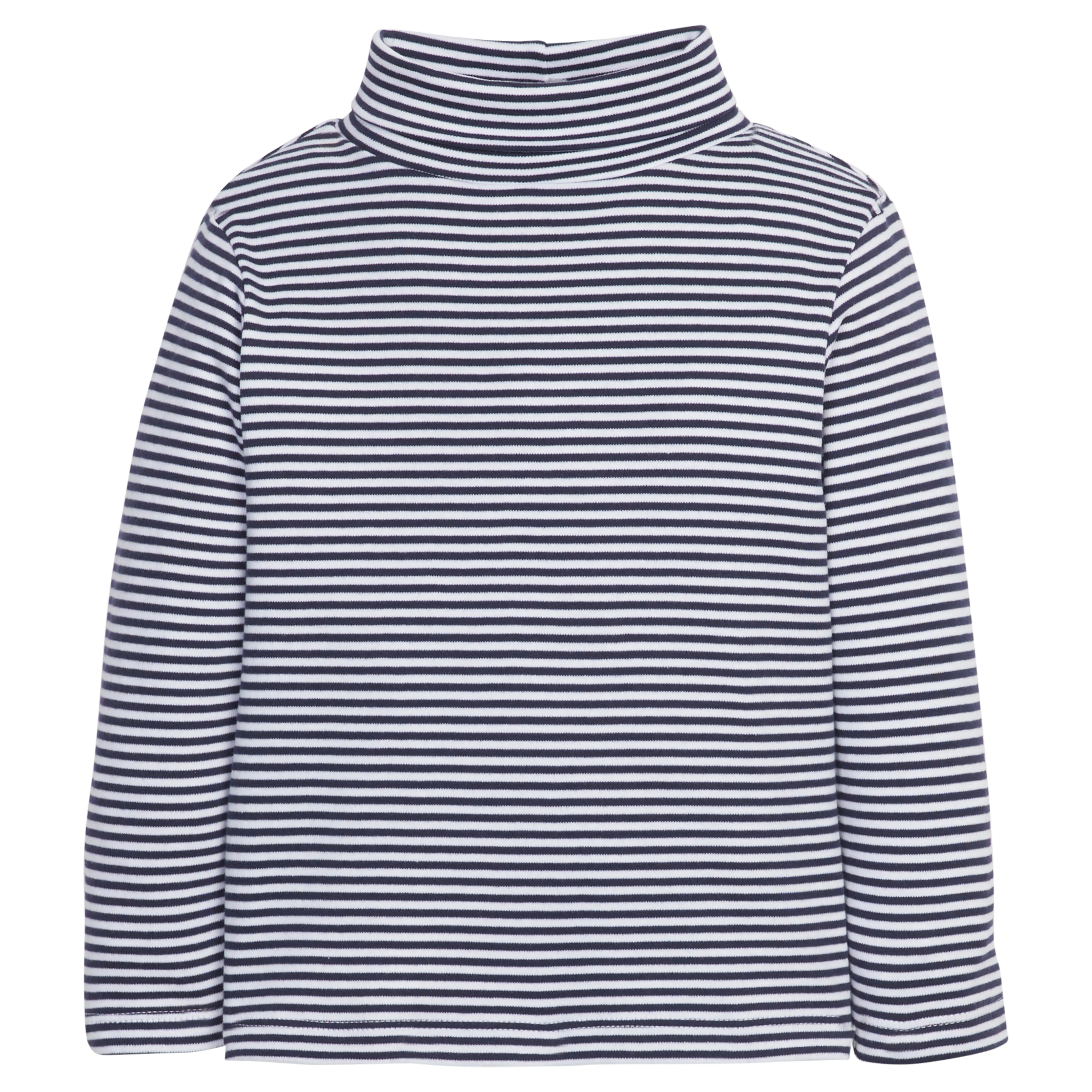 Navy Striped Turtleneck