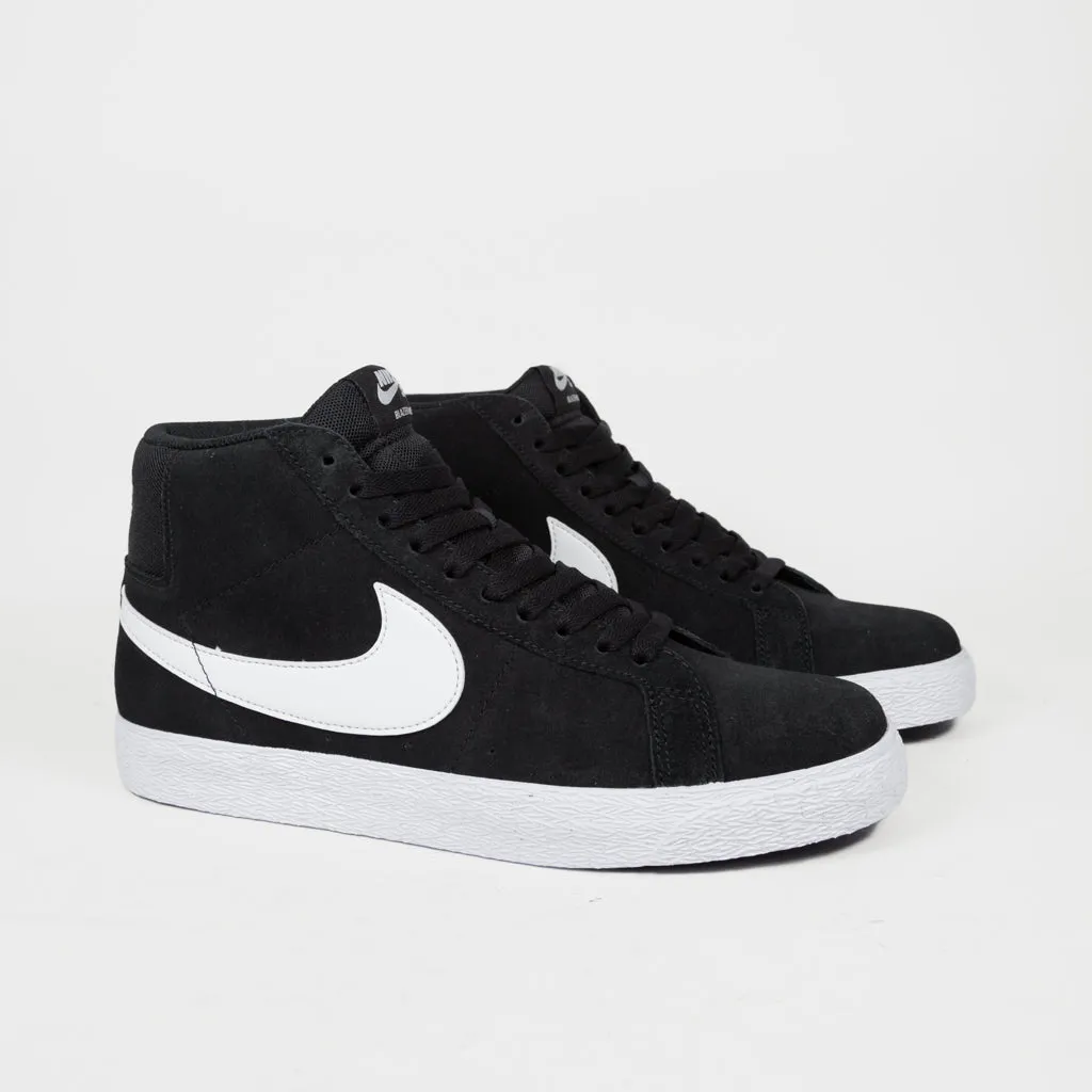 Nike SB - Blazer Mid Shoes - Black / White - White - White