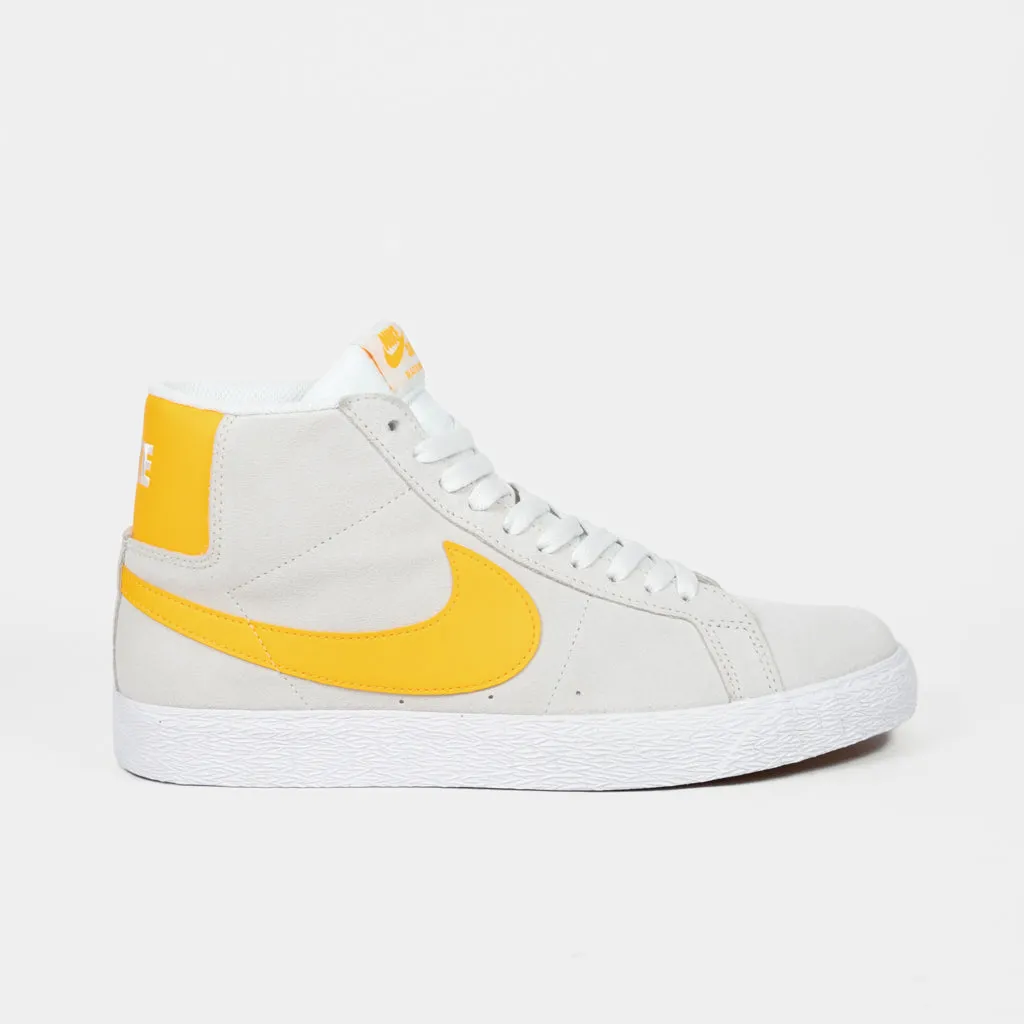 Nike SB - Blazer Mid Shoes - Summit White / Laser Yellow